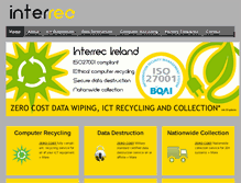 Tablet Screenshot of interrec.ie